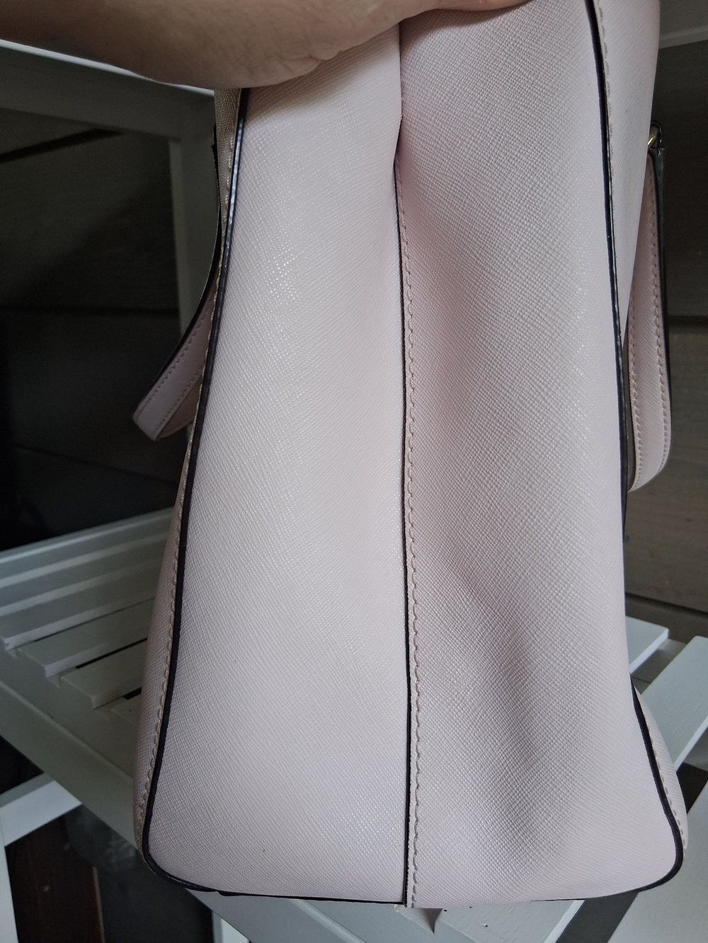 Kate Spade New York Blush Pink Saffiano Leather Tote Bag –  Designer Handbag - Picture 10 of 14